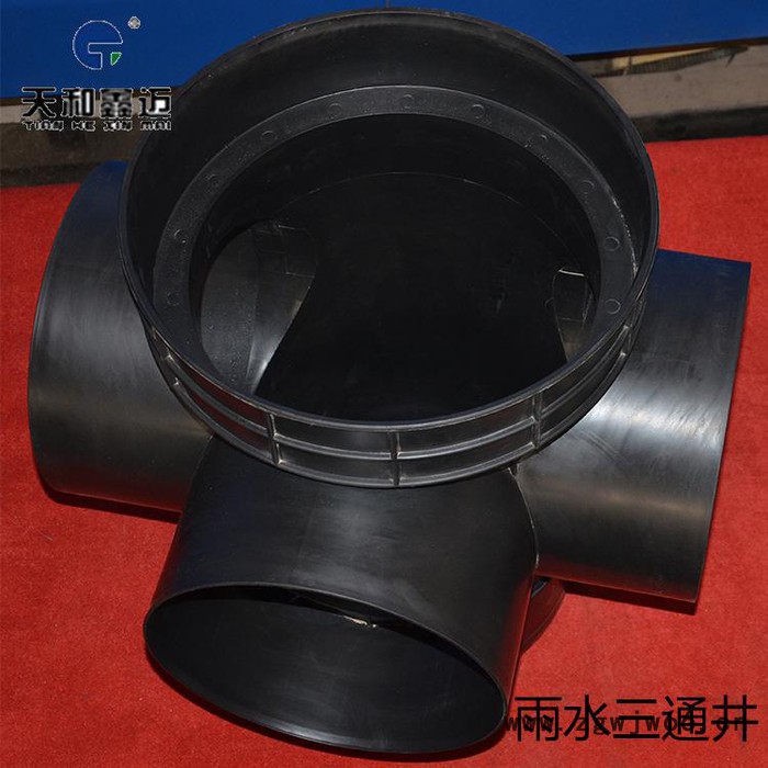 塑料检查井生产厂家天和鑫迈直销成品高强度环保雨水沉泥井 污水流槽井 起始井 三通井 弯头井 直通井 四通井 规格齐全图3