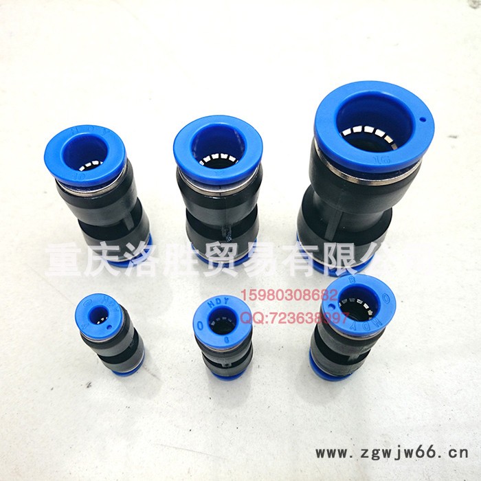 气动气管接头塑料快插快速接头直通对接PU-4/6/10/12/14/16                省力形式图2