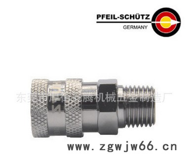 气动接头德国品牌TZTK-SM省力直通接头不锈钢