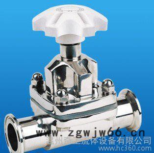 **316L不锈钢隔膜阀 卫生级手动快装直通隔膜阀图片实拍图2