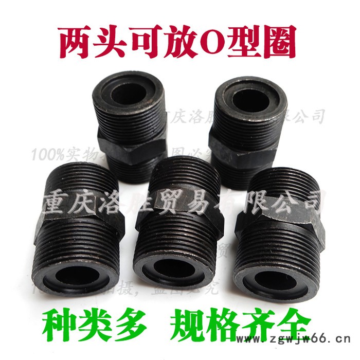 液压焊接式直通管接头 碳钢发黑高压油管接头M27*1.5密封圈接头图2