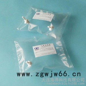 Kynar PVDF聚偏氟乙烯气体采样袋 取样袋 采气袋  1L 四氟直通阀侧向阀图2