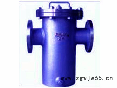 冠龙阀门SBL篮式直通过滤器-非标带法兰盲板排水系统图2