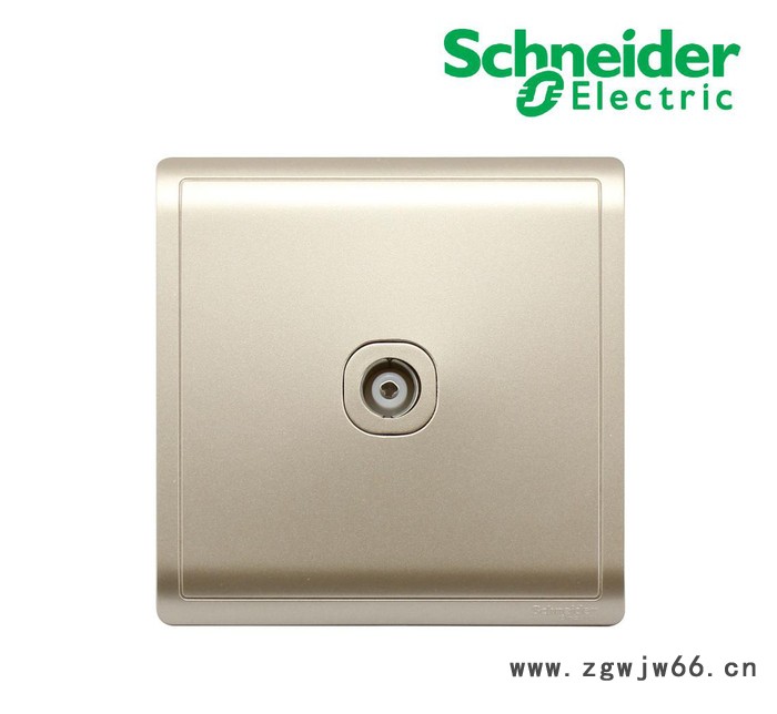 施耐德 E8231TV_WG 丰尚 单联75&Omega;电视插座(直通贯穿连接型)图2