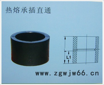 专业供应PE等径直接 PE等径直通 hdpe承插式给水管件 63-110图3