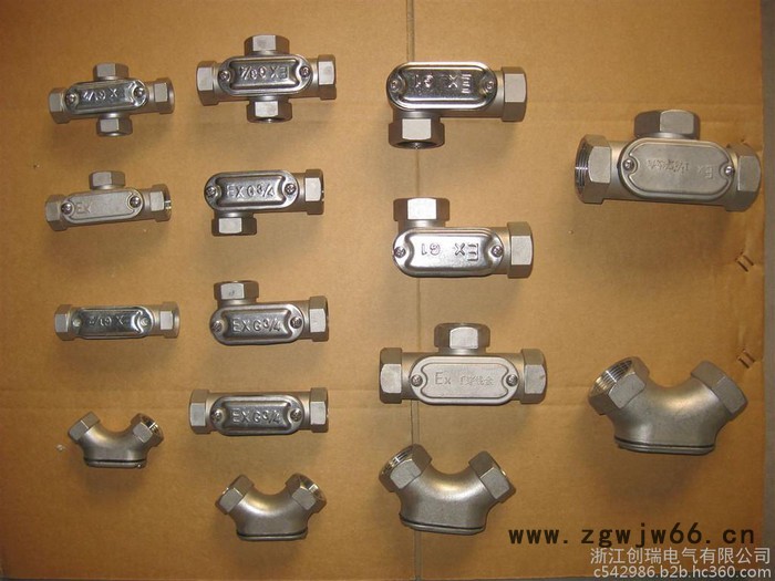 BHC防爆穿线盒/过线盒 DN15 20 25左通 右通 弯头 三通 4通直通图4