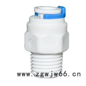 外牙转3分管直通快速接头 一字型外螺纹接头接3分pe管接头图3