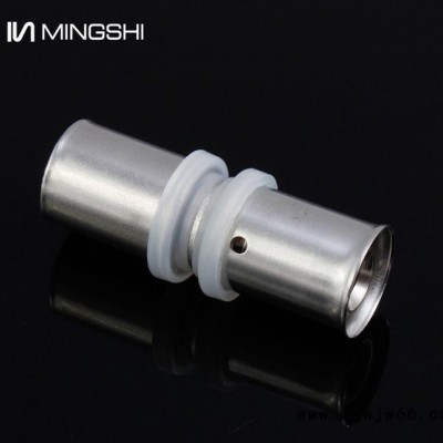 铭仕 铝塑管卡压式管件 天然气卡压式等径直通s1216 铜管