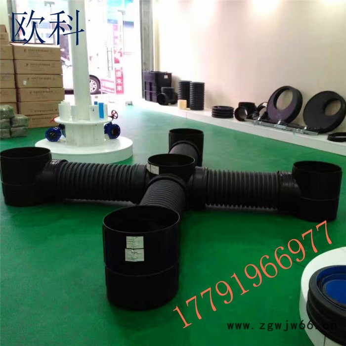 陕西塑料检查井起始井/沉泥井/井座/井筒HDPE塑料检查井三通井直通井规格型号**图5