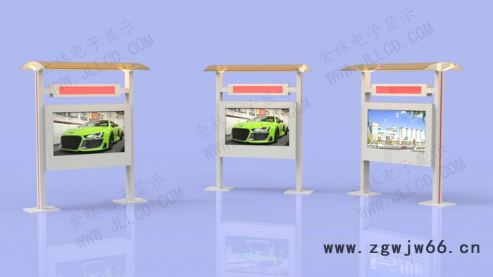 户外液晶广告机 户外LCD广告机 70寸户外广告机 户外双屏广告机 直通风广告机 电子公交站台图2