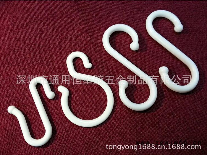 供应**塑料S型挂钩塑料S钩扁形S挂钩货架挂钩展示吊钩图5