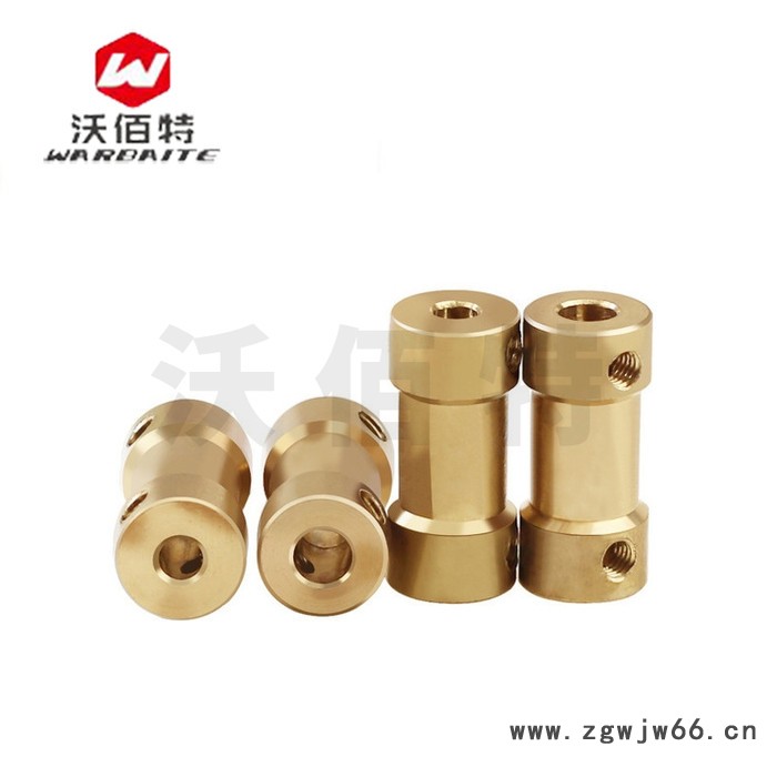 黄铜联轴器模型配件电机马达联接器金属孔连轴传动件2-3-4-5图2