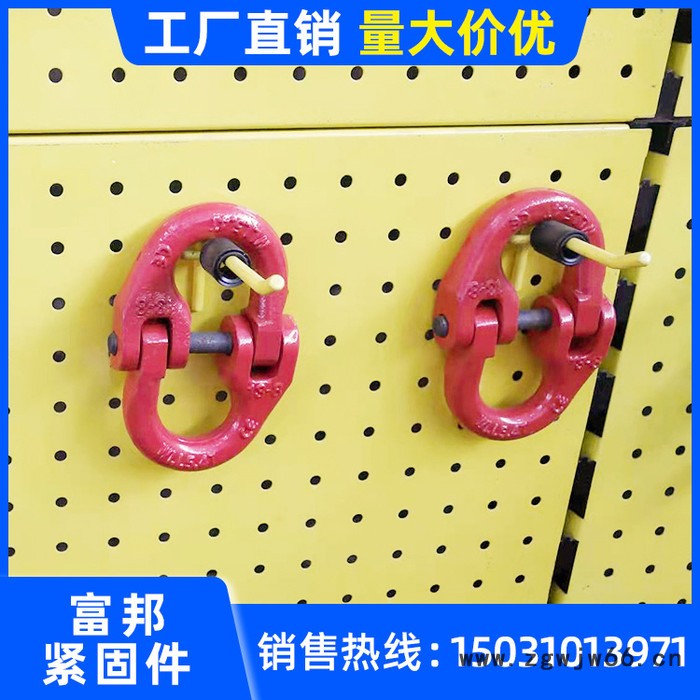 富邦 美式环眼吊钩 S型起重吊钩大开口钩 宽口钢丝绳货柜吊钩图4