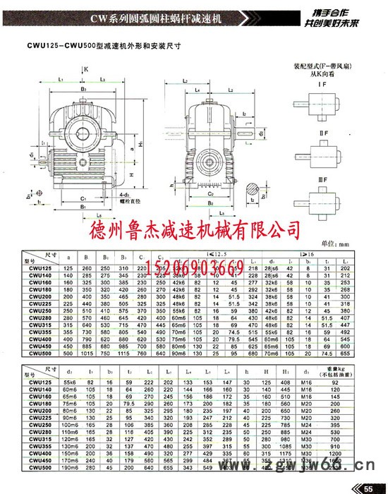 蜗轮减速机CWU180蜗杆减速机圆柱齿轮减速机减速器变速机涡轮减速机减变速传动装置矿山设备机械纺织机械传动件图5