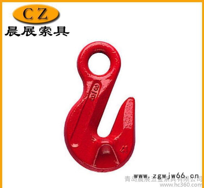抓钩 3/8''''眼型抓钩 G43级眼型抓钩 镀锌羊角抓钩图2