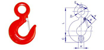 批发生产 巨力牌美式眼型抓钩 美式眼型吊钩图4