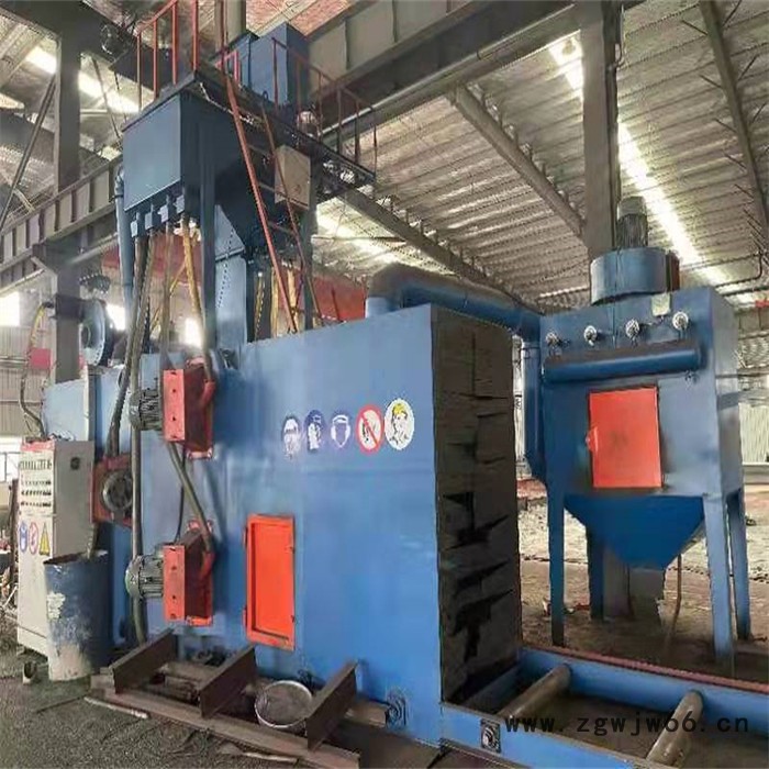 飞拓出售1220钢结构二手通过式抛丸机 打砂机 吊钩式 履带式 抛丸清理机图3