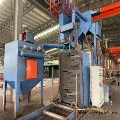 飞拓出售1220钢结构二手通过式抛丸机 打砂机 吊钩式 履带式 抛丸清理机