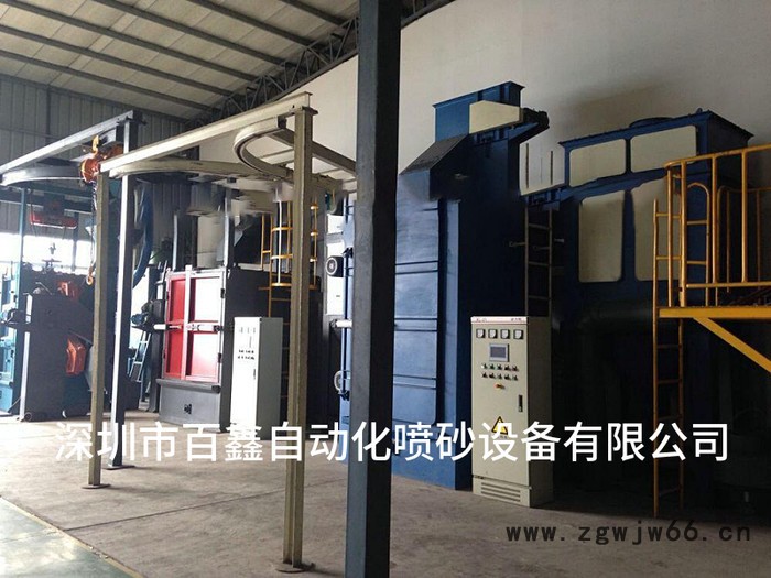 吊钩式抛丸机大量重型五金去污除锈专用抛丸机清理机深圳抛丸机