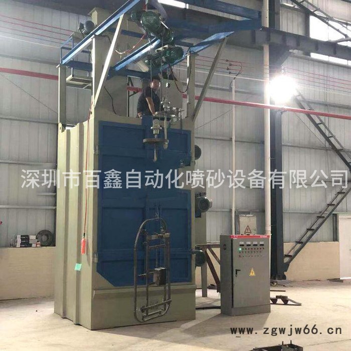 吊钩式抛丸机大量重型五金去污除锈专用抛丸机清理机深圳抛丸机图3