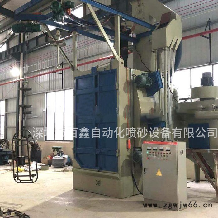 吊钩式抛丸机大量重型五金去污除锈专用抛丸机清理机深圳抛丸机图2