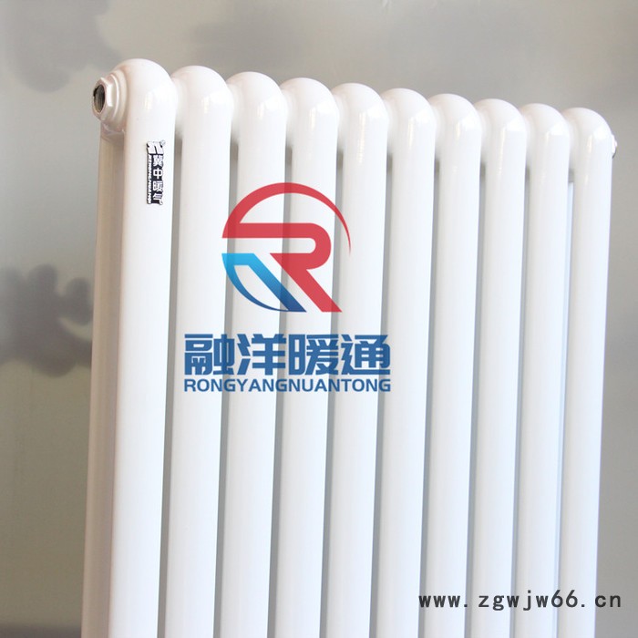 钢制柱型暖气片生产定制 双水道暖气片 钢二柱暖气片 钢柱暖气片 融洋暖通长期供货图2