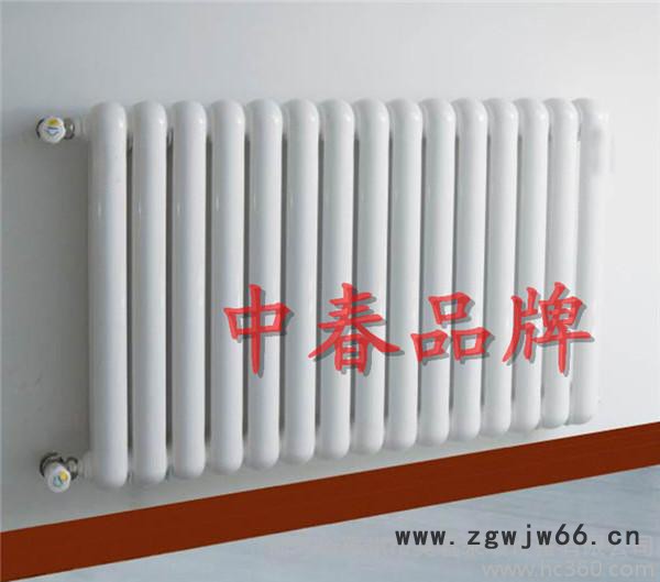 专业供应 中春国标 中春牌GZ203钢二柱暖气片钢柱暖气片】 昊春公司 钢制柱型散热器图2