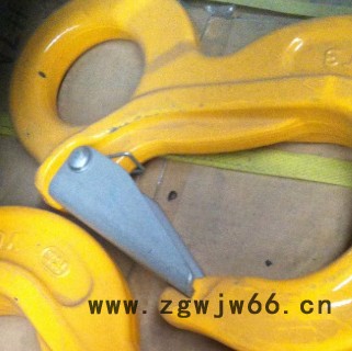 台湾yoke大开口钩 蝴蝶扣 强力环 羊角自锁钩 100级 眼型滑钩  合金钢吊钩 抓钩 旋转吊环图2