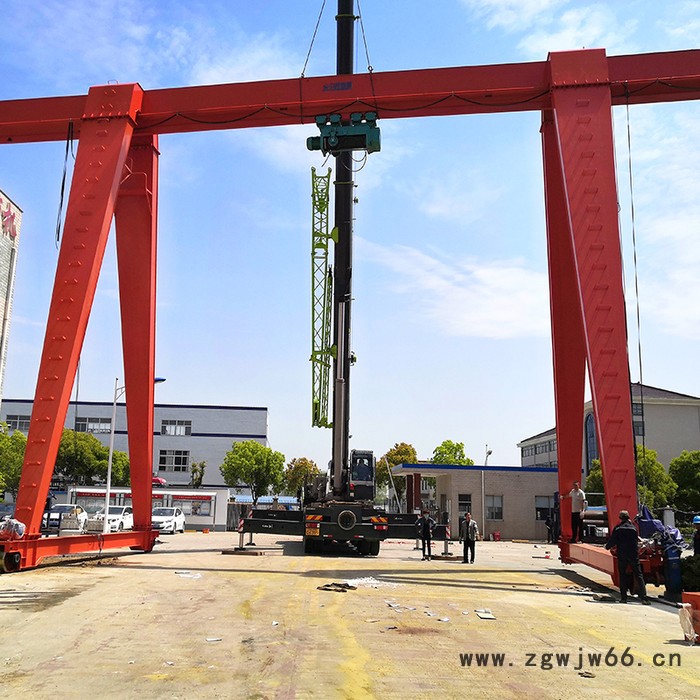神雕 出售工厂室外龙门吊 单主梁工地龙门吊 10吨电动葫芦吊钩门式起重机图4