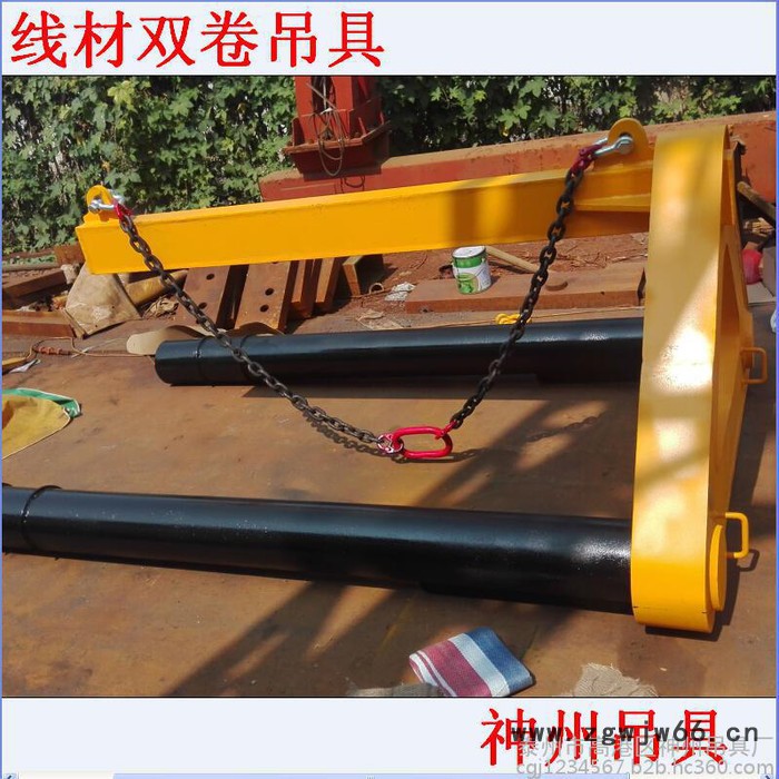神州SW231带钢专用吊钩、抓钩 钢卷起重吊具 钢带起重设备 带钢夹钳 防碰撞C型钩 卷板C型吊具图3