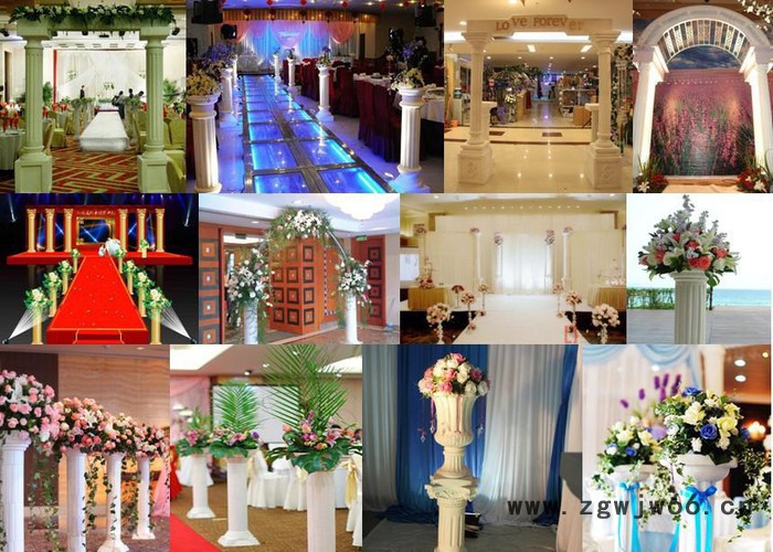 直销欧式罗马柱 婚礼喜庆场景专用装饰柱玻璃钢柱图2