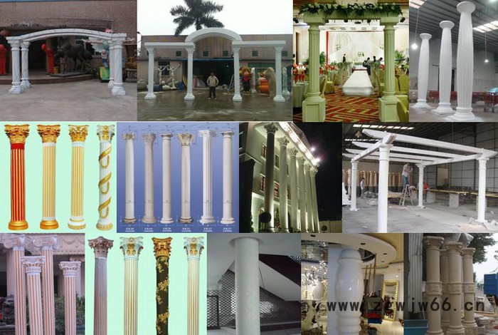 直销欧式罗马柱 婚礼喜庆场景专用装饰柱玻璃钢柱图3