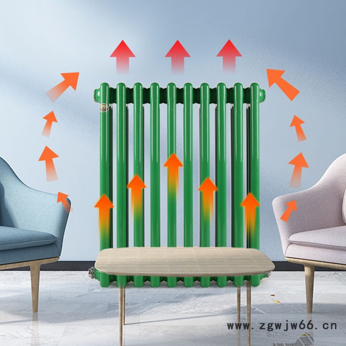 百信昌 钢三柱暖气片 钢制柱型暖气片 钢柱散热器图2