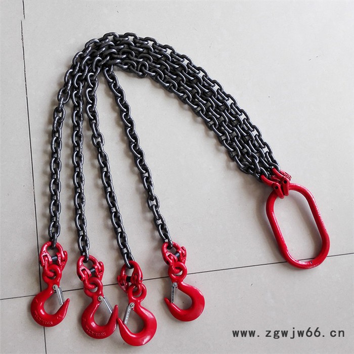 批发G80级钢起重链条吊具/承重强规格齐全起重链条吊钩吊具