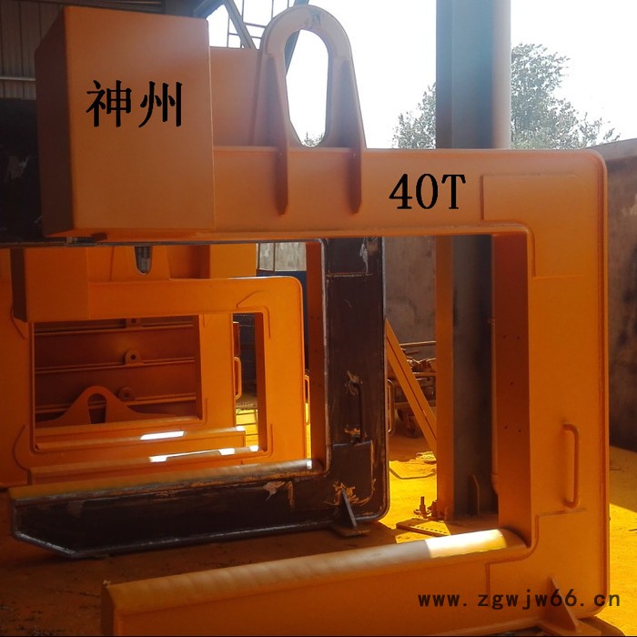 神州SW123专业生产钢带C型吊具 带钢吊具 钢卷板吊钩C型钩 卷板起重吊具 横梁七字钩**图5