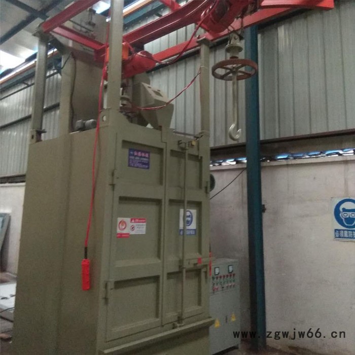 Q378 吊钩式抛丸机铝材制品处理喷砂机佛山轮椅毛刺处理专用喷沙机图4