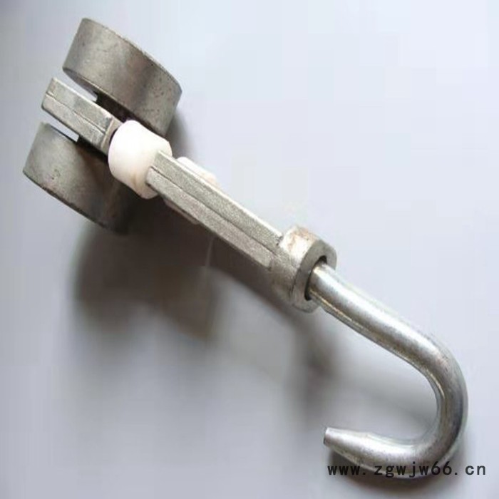 利顺 LS-HLGG屠宰厂肉钩配件杀猪牛羊镀锌单双轨滑轮加工肉类流水线吊钩图5