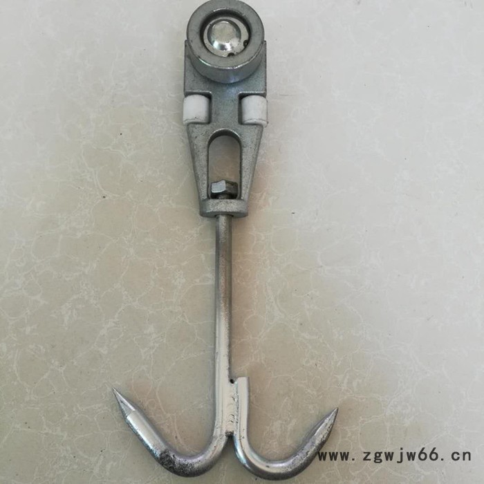 利顺 LS-HLGG屠宰厂肉钩配件杀猪牛羊镀锌单双轨滑轮加工肉类流水线吊钩图8
