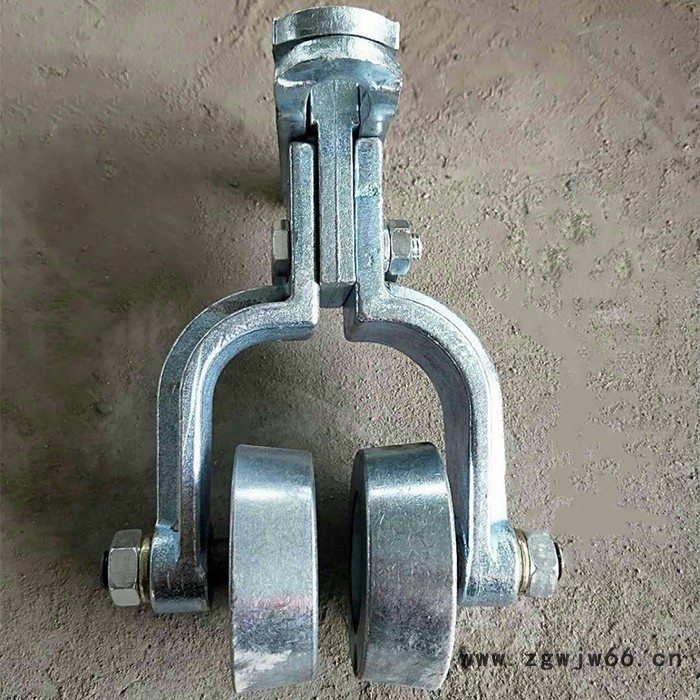 利顺 LS-HLGG屠宰厂肉钩配件杀猪牛羊镀锌单双轨滑轮加工肉类流水线吊钩图3