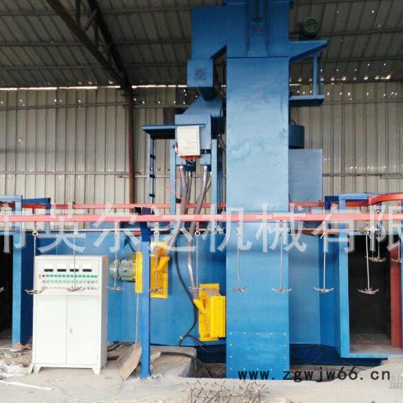 悬挂链通过式抛丸清理机，吊钩吊链通过式步进式抛丸机图2