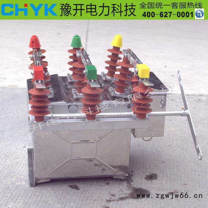 豫开ZW8-12FG/630A户外高压智能真空断路器 带隔离不锈钢柱上看门狗开关图4