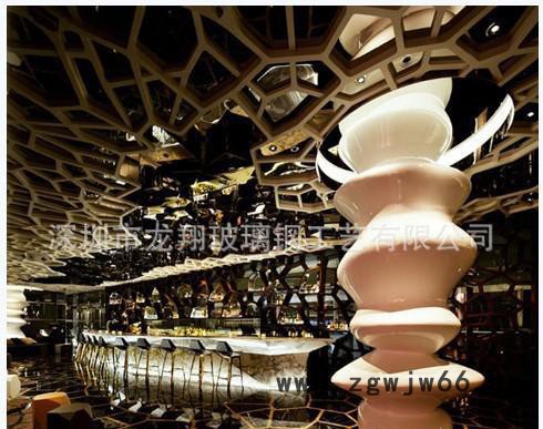 玻璃钢柱子 石滚龙柱 欧式文化柱 罗马柱雕塑图2