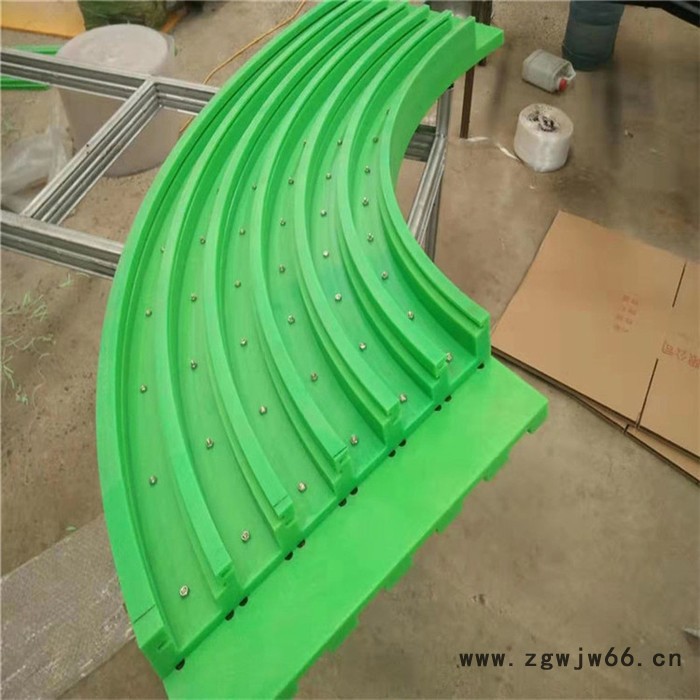 高分子聚乙烯弯道 高分子加工件 滚珠链条导轨图2