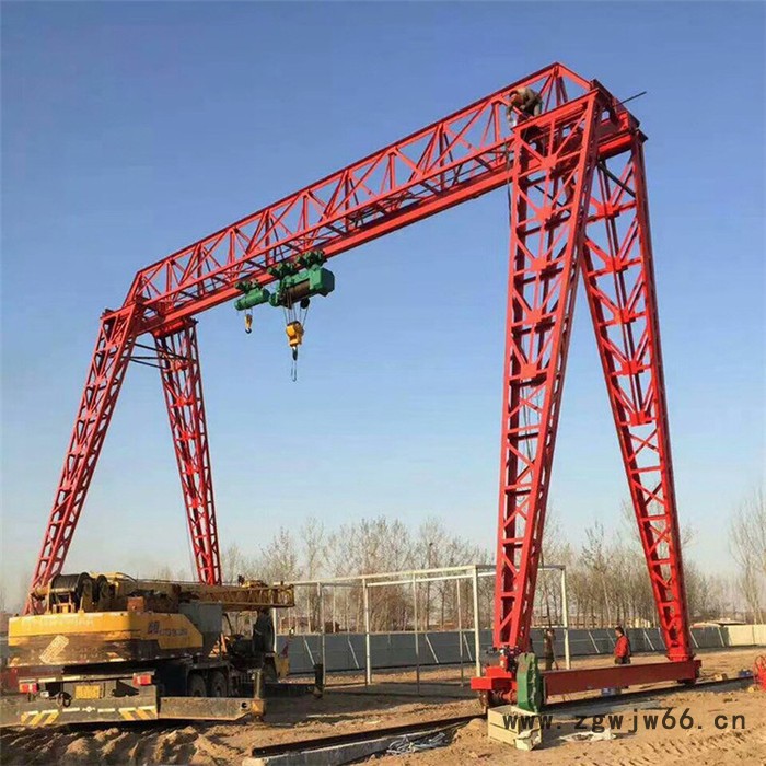 16吨单主梁吊钩门式起重机 20T门式行吊 门式航吊