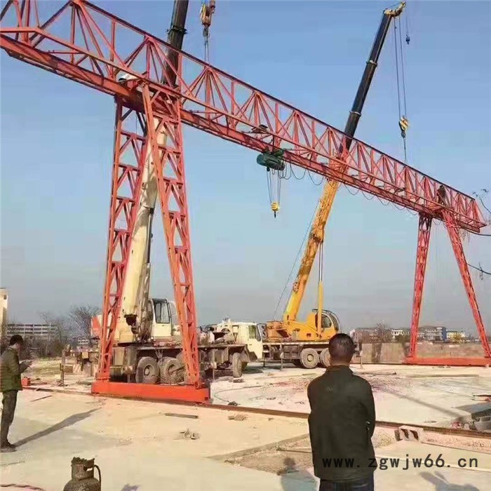 16吨单主梁吊钩门式起重机 20T门式行吊 门式航吊图3