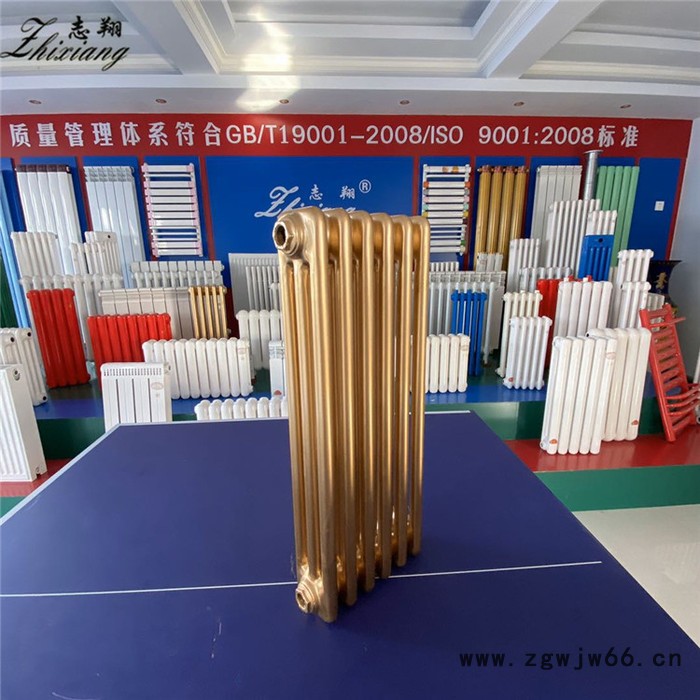 志翔  家用钢三柱暖气片 钢制柱型暖气片 钢柱散热器 家用水暖气片图3