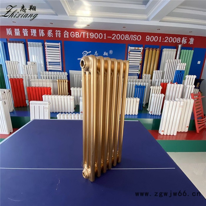 志翔  家用钢三柱暖气片 钢制柱型暖气片 钢柱散热器 家用水暖气片图4
