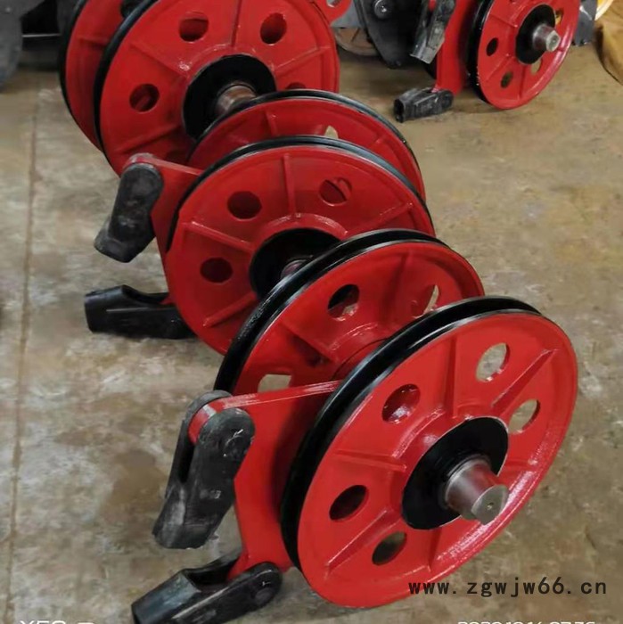 非标定制 起重机吊钩滑轮组 双梁轧制滑轮片 起重机滑轮片图3