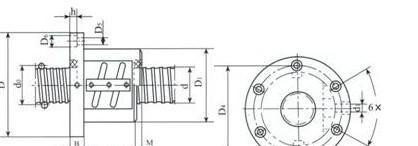 滚珠螺杆   DGC滚珠丝杠，CBM2004-2.5DGC  HPS滚珠丝杠可提供直径1，法兰式单螺母外循环变位预紧埋入图2