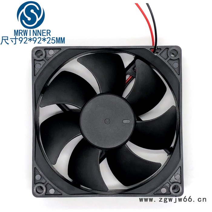 **9225散热风扇12V双滚珠直流风扇东莞厂家加工定制 电脑风扇9225散热风扇双滚珠2.5CM风扇图2